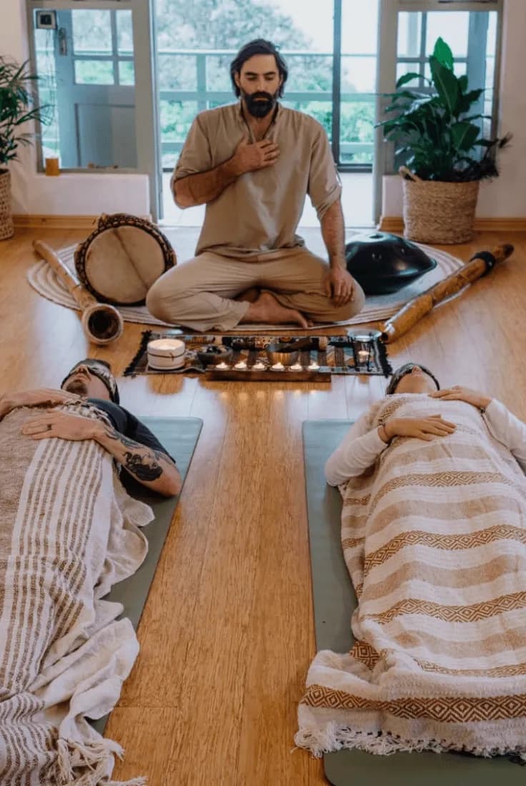 Couple breathwork session